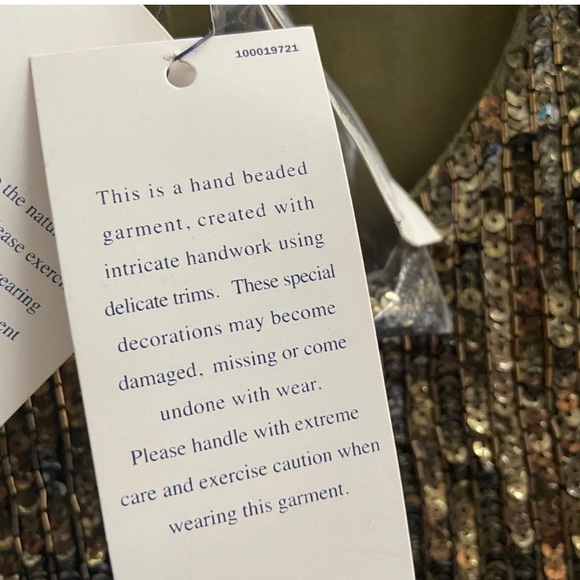 Hand Beaded Dress Ralph Lauren * As Seen - Picture 11 of 13